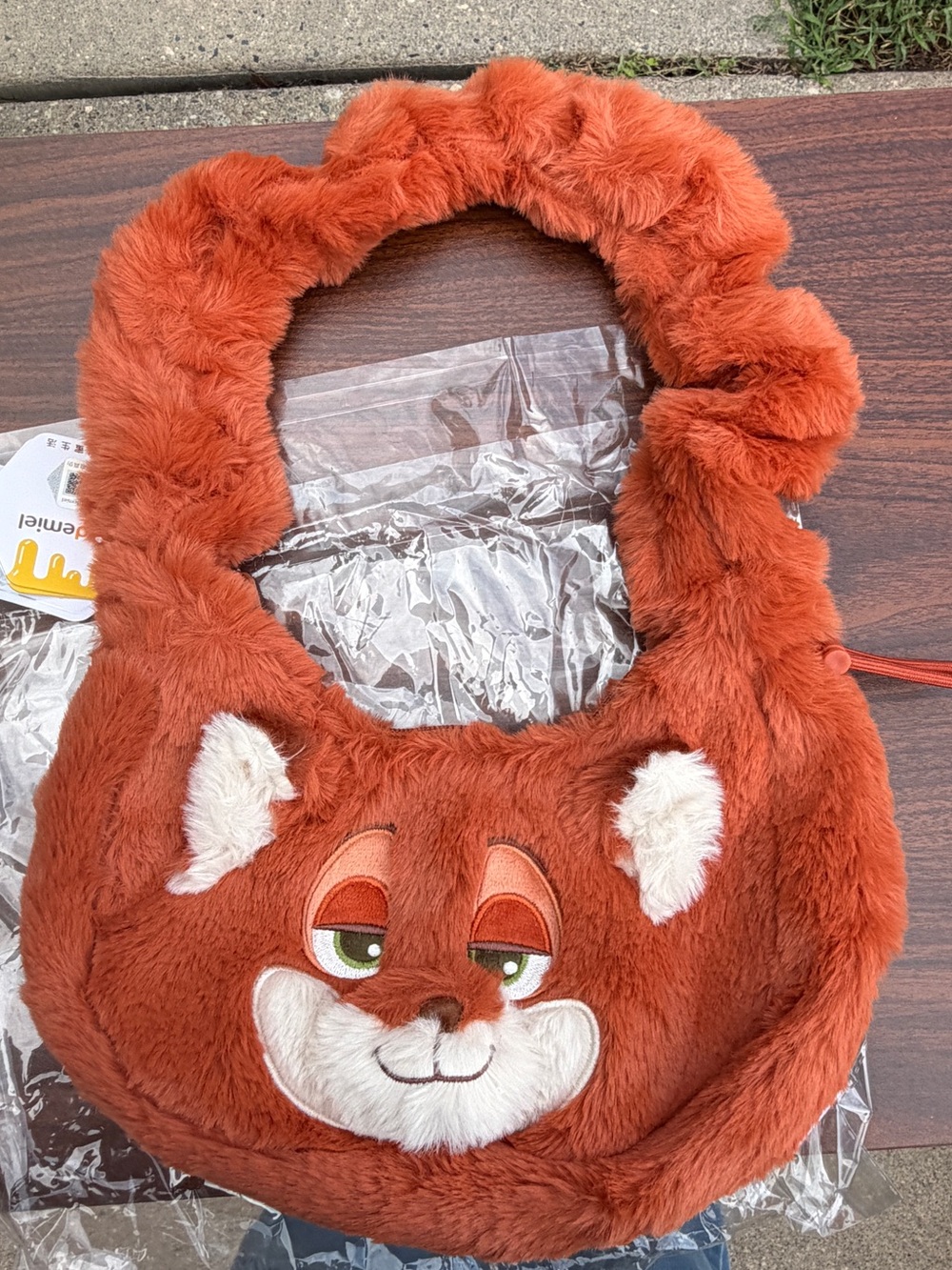 Disney Zootopia Nick Wilde Potdemiel Plush Shoulder Underarm Bag NWT